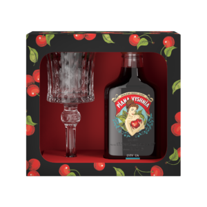 Coffret cadeau: bouteille 20cl + verre